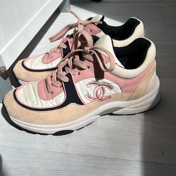 Pink Chanel Trainers - Picture 3 of 9